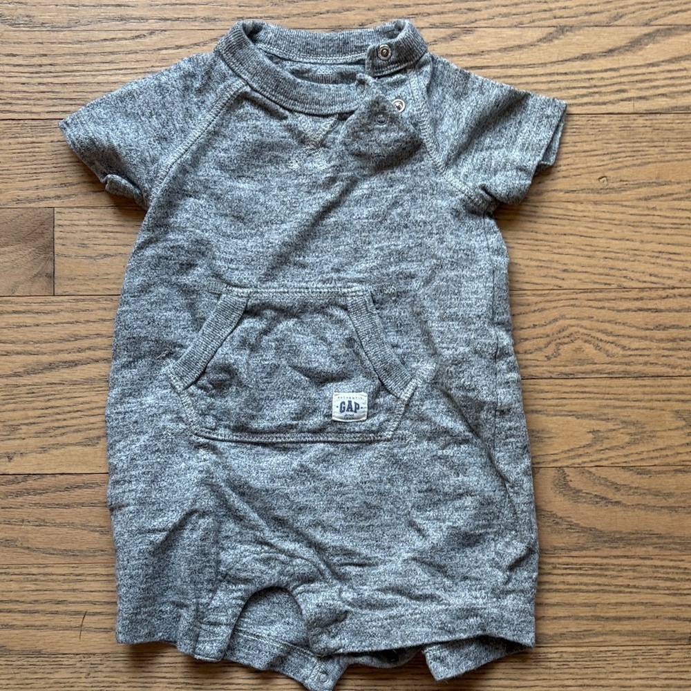 GAP Heather Gray Baby Romper